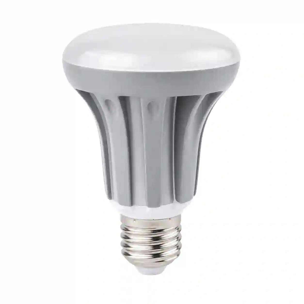 Bílá LED žárovka E27 R63 s matnou baňkou a závitovou paticí